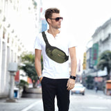 Canvas Fanny Pack Large Phone Belt Bag Pouch