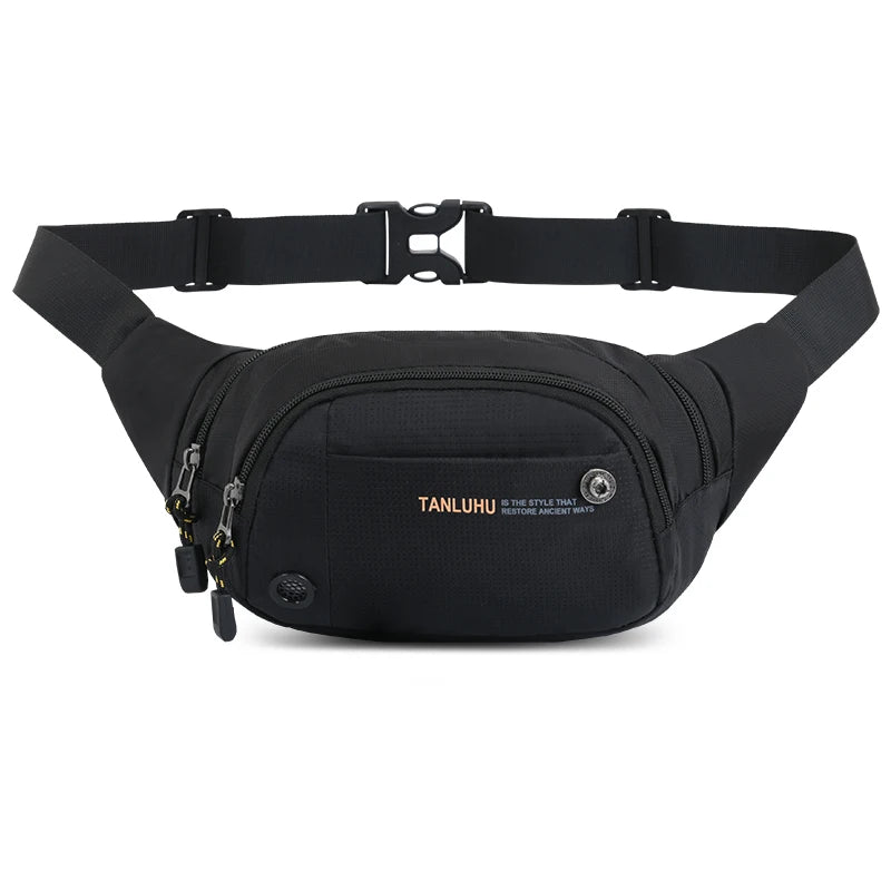 Canvas Fanny Pack Large Phone Belt Bag Pouch