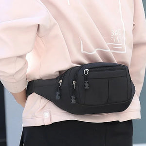 Canvas Waist Bag Large Phone Belt Fanny Pack Outdoor Travel Phone Bag