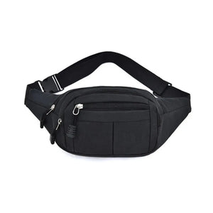 Men Women Waist Bag Casual Fanny Pack Purse Large Phone Belt Bag Pouch