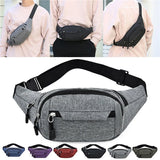 Men Women Waist Bag Casual Pack Purse Large Phone Belt Bag Pouch
