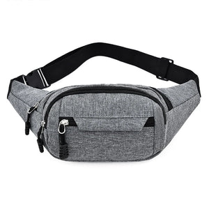 Men Women Waist Bag Casual Pack Purse Large Phone Belt Bag Pouch