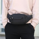 Men Women Waist Bag Casual Pack Purse Large Phone Belt Bag Pouch