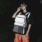 Men's Large Capacity School Backpack with Multiple Pockets
