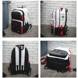 Men's Large Capacity School Backpack with Multiple Pockets