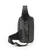 Men's Leather Crossbody Chest Pack Street Sling Bag