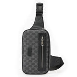 Men's Leather Crossbody Chest Pack Street Sling Bag
