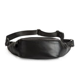 Men's PU Leather Chest Bag Crossbody Bags Small Sports Bag