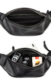 Men's PU Leather Chest Bag Crossbody Bags Small Sports Bag
