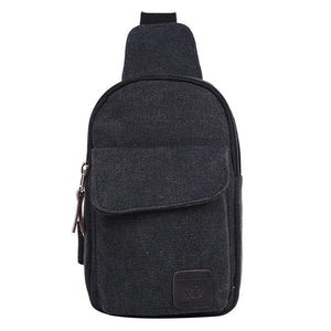 Men's Canvas Chest Sling Bag Cross Body Messenger Shoulder Bag