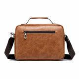 Men's Messenger Bag Vintage Man Tote Bag PU Leather Satchel Shoulder Bag