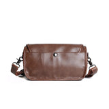 Men's Messenger Bag PU Leather Shoulder Handbag Flap Crossbody Small Purse