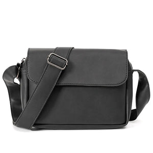 Men's Messenger Bag Small Shoulder Handbag Flap Purse Vintage Crossbody Bag