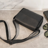 Men's Messenger Bag Small Shoulder Handbag Flap Purse Vintage Crossbody Bag