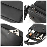 Men's Messenger Bag Small Shoulder Handbag Flap Purse Vintage Crossbody Bag