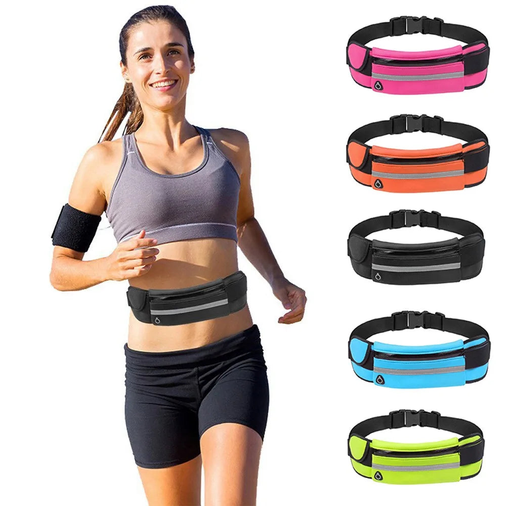 Men's Multicolor Waist Packs Waterproof Running Bag