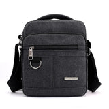 Men's Canvas Travel Bag Large Capacity Zipper Messenger Bag