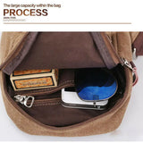Men's Small Waist Bag Travel Hiking Cross Body Messenger Shoulder Solid M