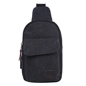 Men's Small Waist Bag Travel Hiking Cross Body Messenger Shoulder Solid M