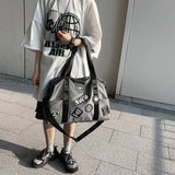 Men's Nylon Travel Duffel Large Capacity Weekend Handbag