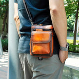 Leather Shoulder Satchel Bag Cigarette Case Phone Pouch
