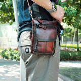 Leather Shoulder Satchel Bag Cigarette Case Phone Pouch