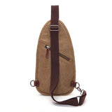 Men's Canvas Chest Bag Cross body Shoulder Bag Retro Messenger