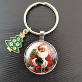 Santa Claus Keychain Christmas Bell Key Holder