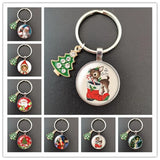 Santa Claus Keychain Christmas Bell Key Holder