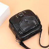Soft Leather Shoulder Bag PU Square Bag Small Ladies Messenger Bag