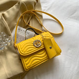 Small Square Shoulder Handbag for Women PU Leather Casual Travel Crossbody