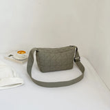 Large Capacity Messenger Bag Quilted Rhombus Crossbody Handbag