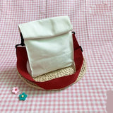 Canvas Strawberry Crossbody Bag Cartoon Handbag Purse