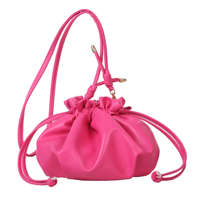 Y2K Style Messenger Bag Drawstring Crossbody Purse