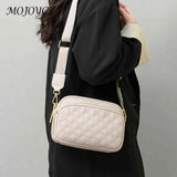 Cowhide Leather Messenger Handbag Multi-layer Pocket Camera Shoulder Bag