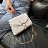 Crocodile Pattern One-shoulder Chain Messenger Bag