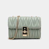 Embroidery Messenger Bag Chain Small Square Women Handbags