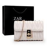 Embroidery Messenger Bag Chain Small Square Women Handbags