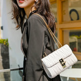 Embroidery Messenger Bag Chain Small Square Women Handbags