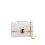 Metal Chain Shoulder Bag - Caviar Messenger Bag