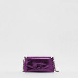 Metal Women Shoulder Bags Laser Small Flap Pu Leather Crossbody Messenger Bag