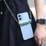 Metal Mobile Phone Crossbody Chain Back Clip Detachable Lanyard Neck Strap