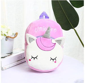 Kids Unicorn Print Backpack Small Bag for School