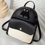 Mini PU Leather Backpack for Teenage Girls Multi-Function Small Bagpack