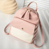 Mini Backpack Women PU Leather Shoulder Bag Teenage Girls