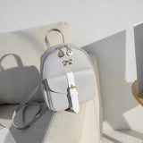Women's Leather Mini Backpack Small Rucksack Daypacks School Bag