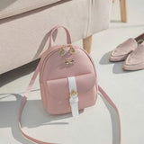 Women's Leather Mini Backpack Small Rucksack Daypacks School Bag