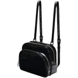 Women's Leather Mini Backpack - Casual Double-Shoulder Bag