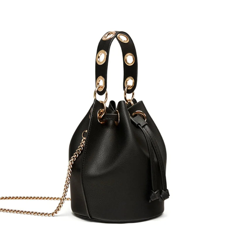 Mini Bucket Women Handbag Pu Leather Crossbody Bag
