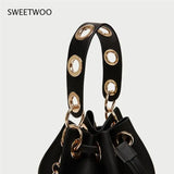 Mini Bucket Women Handbag Pu Leather Crossbody Bag